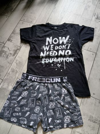 Pyjama short freegun 12 ans