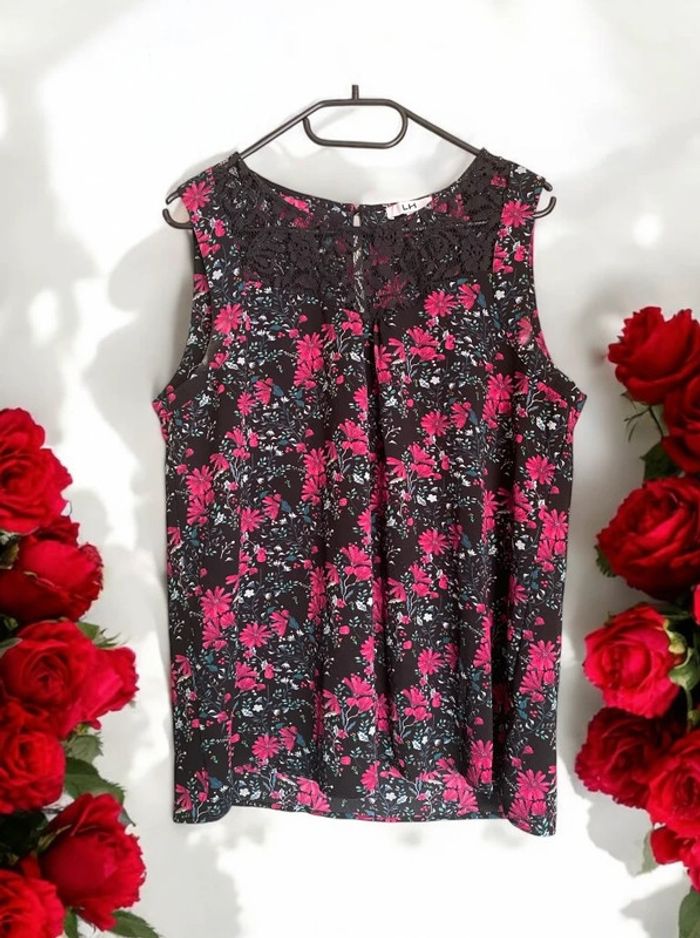 🌹Débardeur motif floral,femme taille 44🌹