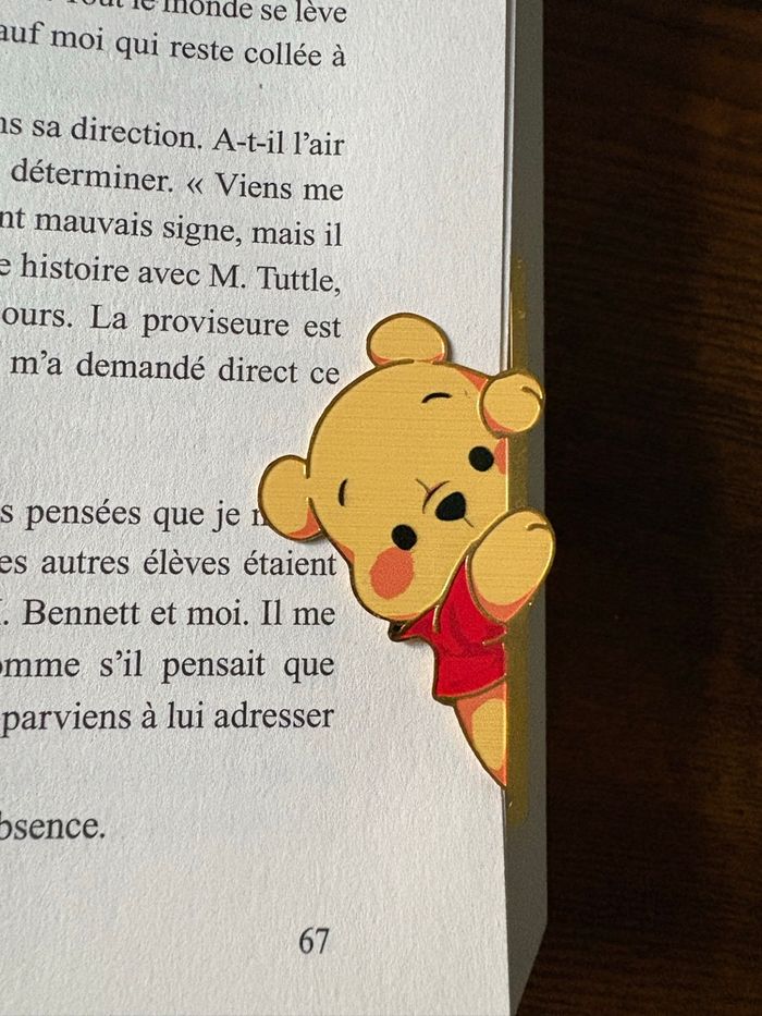 Marque-page Winnie l’ourson