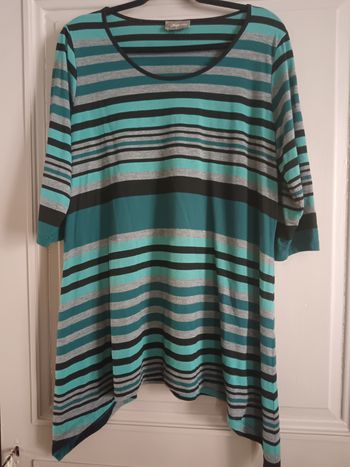 Tunique rayée ikebana 