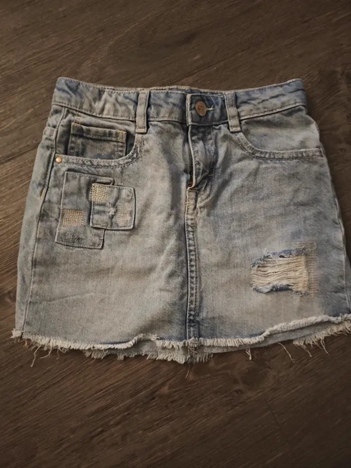 Jupe en jean mango 7-8 ans