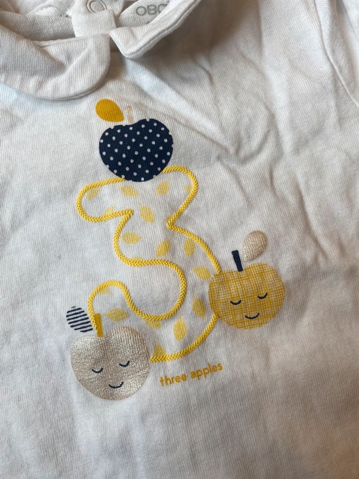 T-shirt manche longue fille, Obaibi 6 mois - photo numéro 2