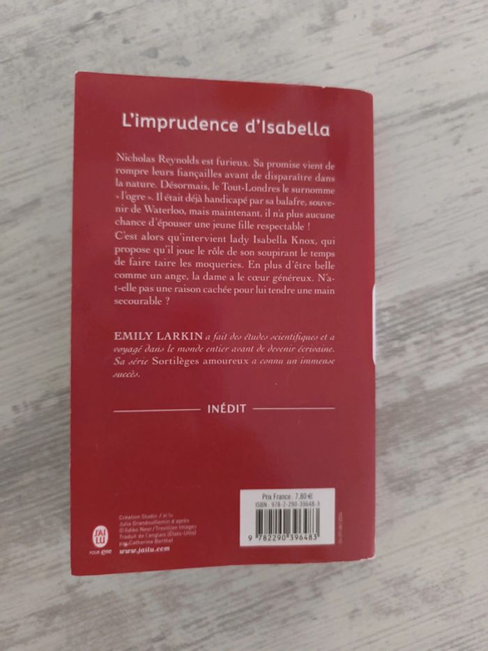 L'imprudence d'Isabella. Emily Larkin - photo numéro 2