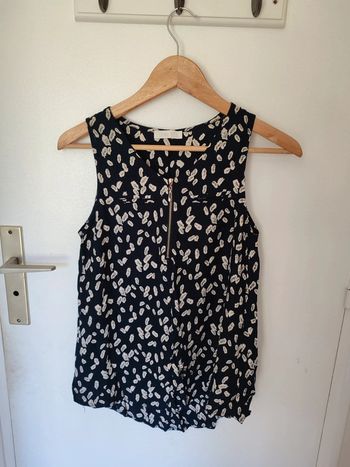 Débardeur noir avec plumes Noémie and co en M