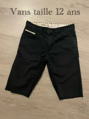 Bermuda short Vans taille 12 ans - Bleu marine
