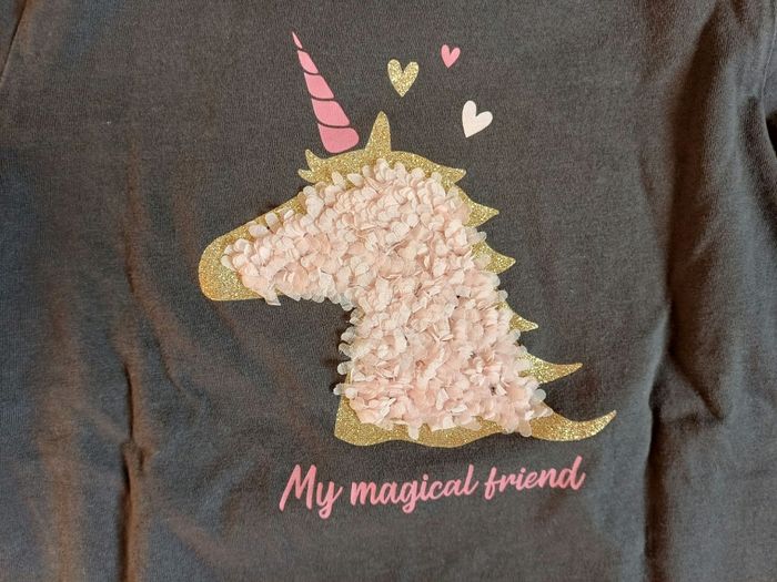 T shirt manches longues  licorne 10 ans - photo numéro 2