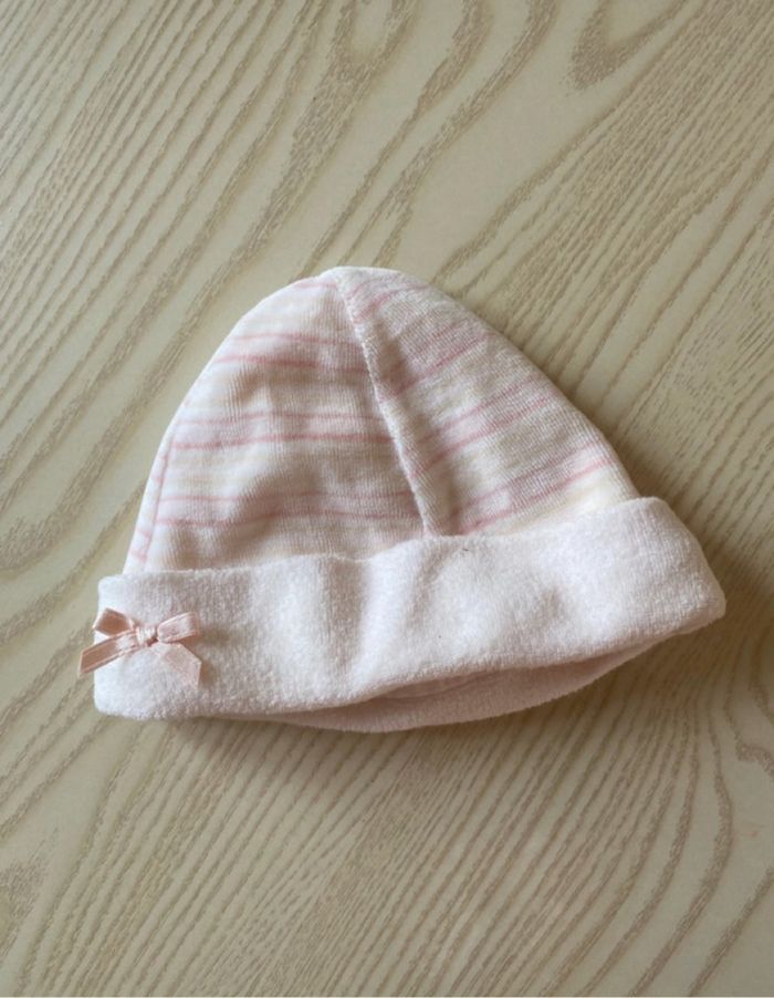 Bonnet naissance fille