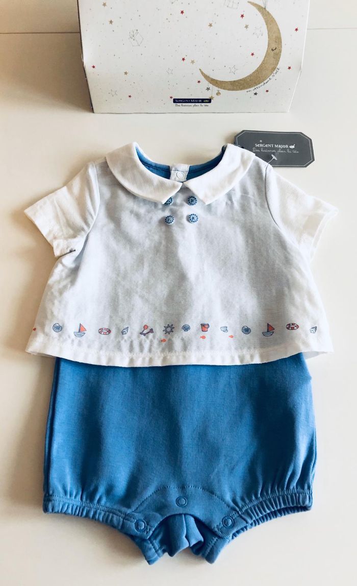 Ensemble été Sergent Major / taille 3 mois - photo numéro 2