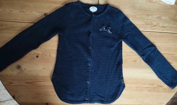 Magnifique gilet bleu marine détails liberty