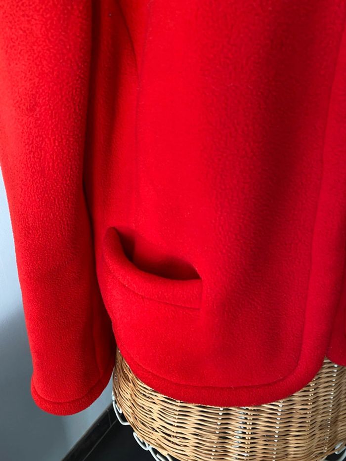 Veste vintage Casablanca par Hélène Racine rouge taille 36/38 fabrication française à Marseille - photo numéro 3