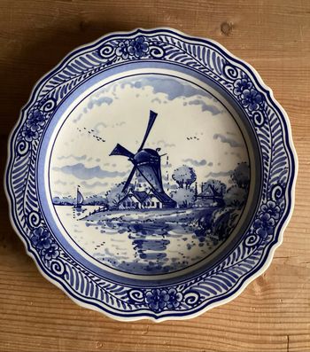 Assiette decorative delft
