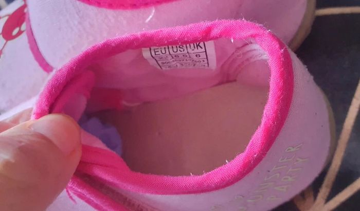 Chaussons souple fille, rose pointure 23 - photo numéro 6