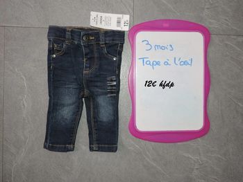 jeans tape à l'oeil taille 3 mois