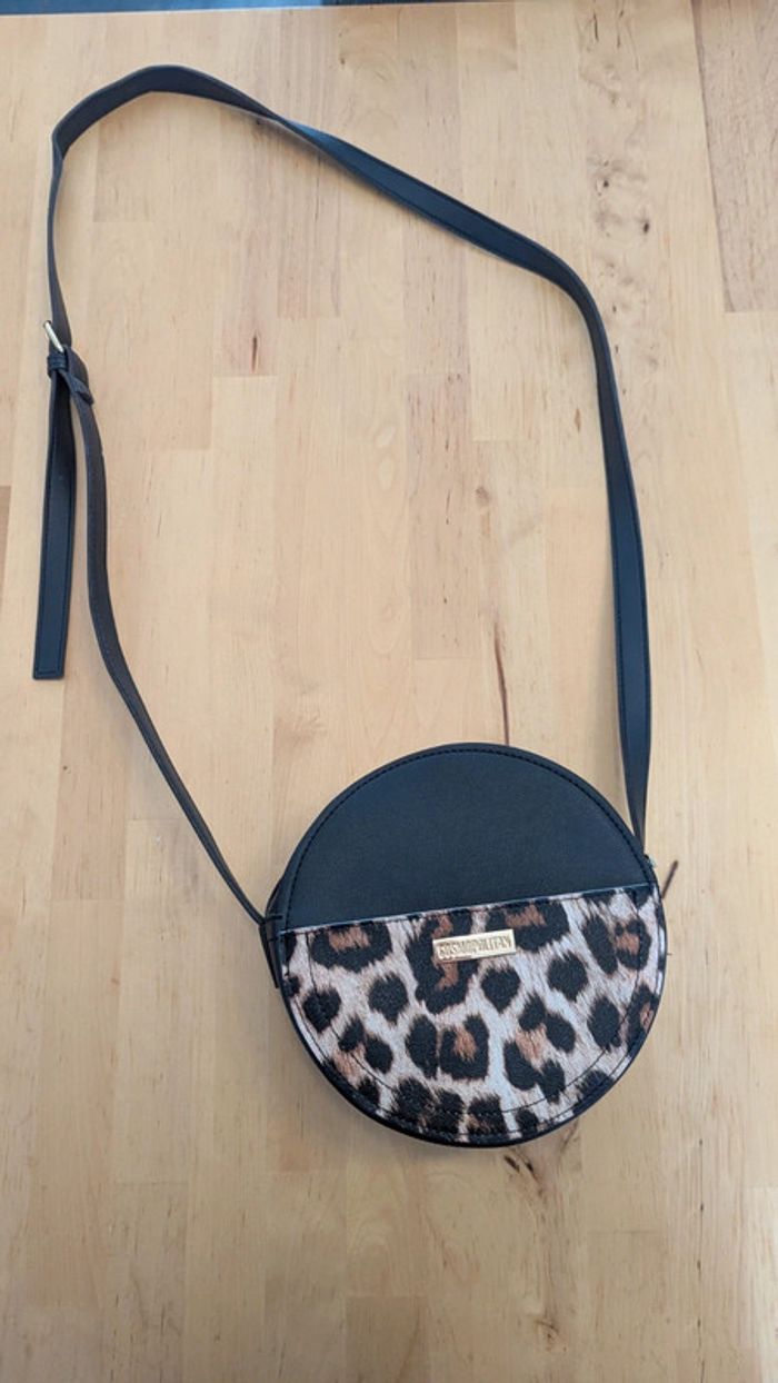 Sac à main rond motif léopard Cosmopolitan - photo numéro 3