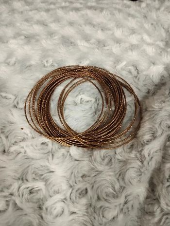 Bracelet multi-fils style jonc cuivré