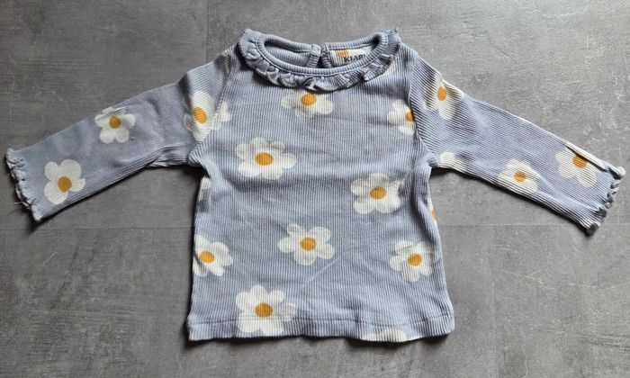 Ensemble t-shirt ML + legging côtelé kiabi 3mois - photo numéro 2