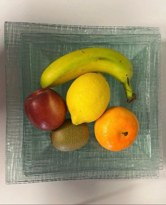 Assiettes carrées verre strié - photo numéro 2