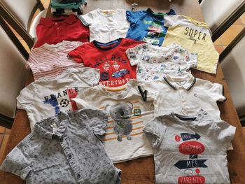 Lot de 12 tee shirt manches courtes 6 mois