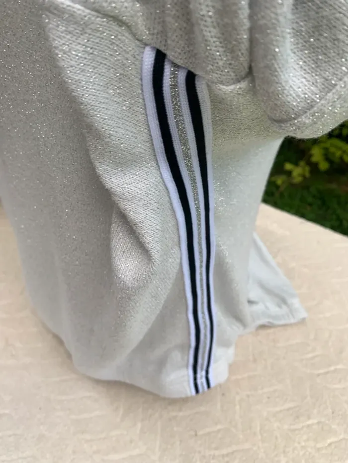 Pull Page blanc brillant à capuche taille M -taille 38 - photo numéro 3