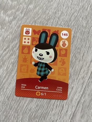 Carte Amiibo Animal Crossing Zoé 145