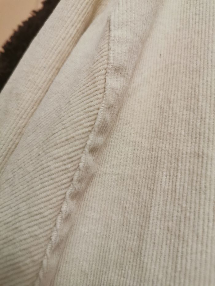 Robe velours crème - photo numéro 2