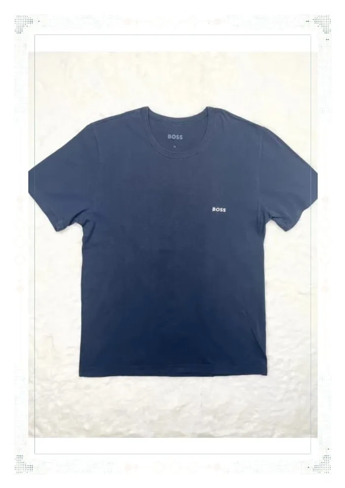 T-shirt Hugo Boss bleu marine - Taille M - Homme - photo numéro 2