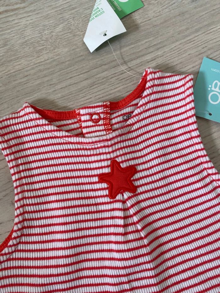 T-shirt tunique Obaibi 6 mois neuf - photo numéro 2