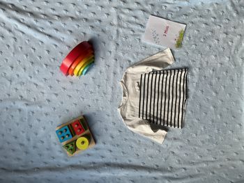 teeshirt manches longues blanc rayé marine noeud poitrine ouverture totale au dos 3 mois kiabi