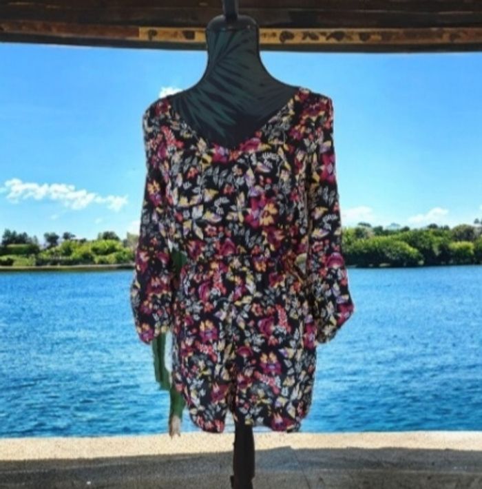 Combishort fleuri manches longues H€M 34