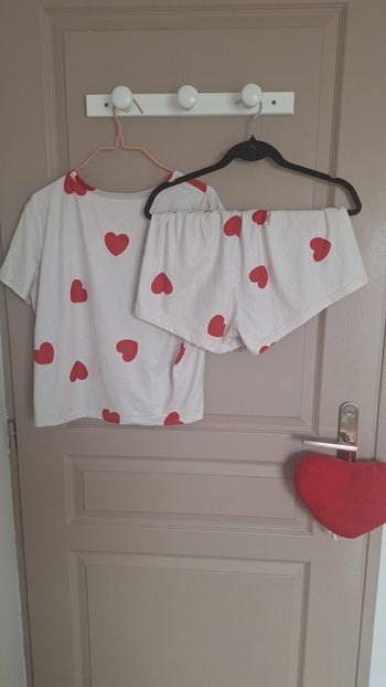 M - T-shirt plus short pyjama cœur