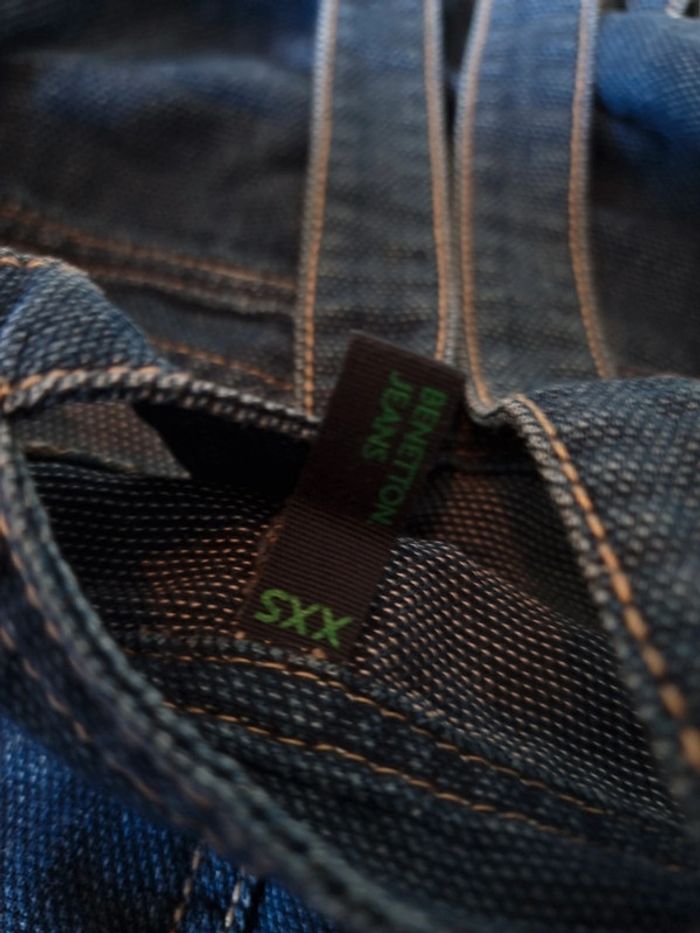 Robe courte jeans fleurs - photo numéro 7