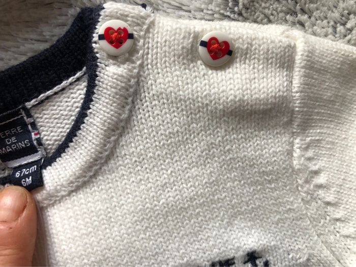 Pull terre de marins 6 mois neuf - photo numéro 4