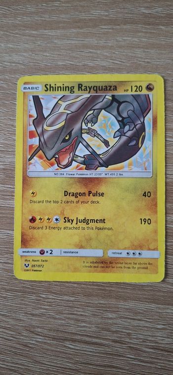 Carte Pokémon Shining Rayquaza 057/072 (2017)