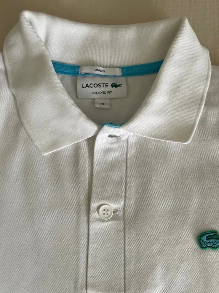 Polo Lacoste blanc - photo numéro 4