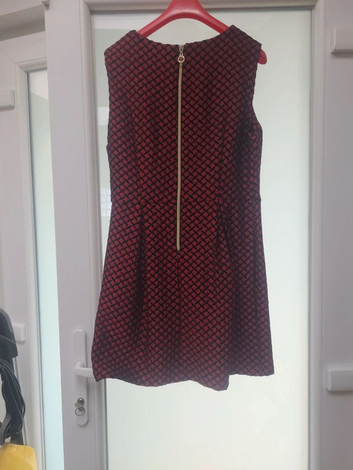 Robe noir à carreaux rouges taille L - photo numéro 2
