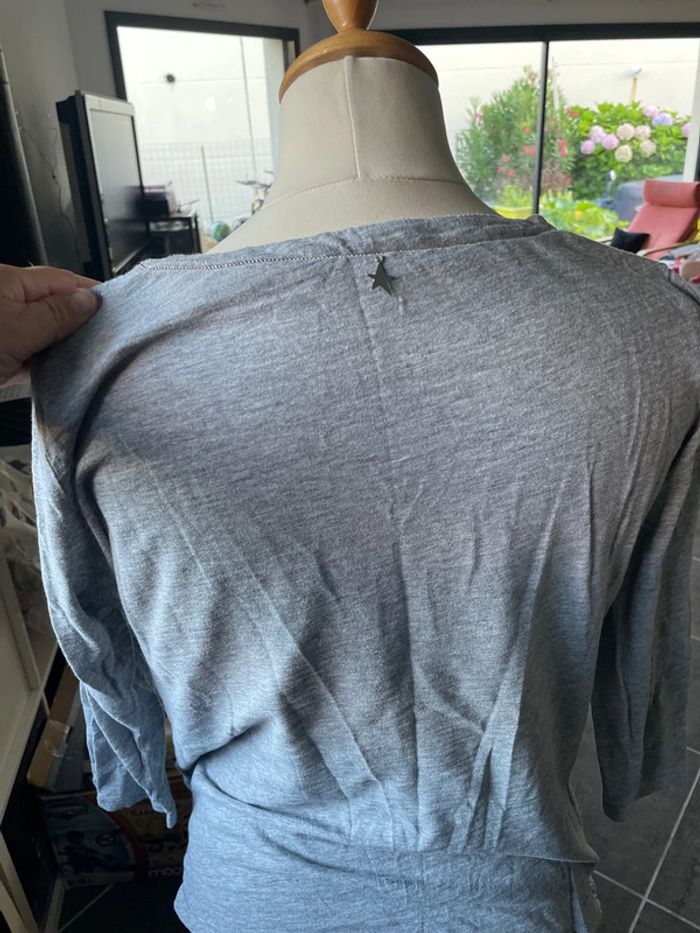TEE Shirt gris sud express taille M - photo numéro 4