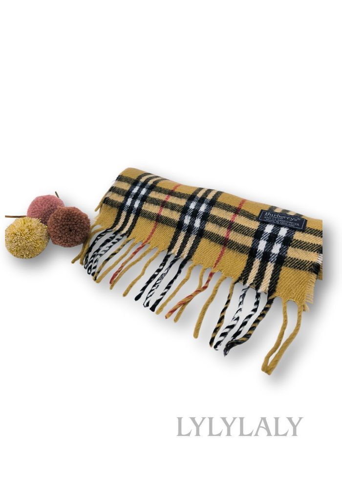 🟤 Écharpe Burberrys vintage camel – Authentique Made in England - photo numéro 3