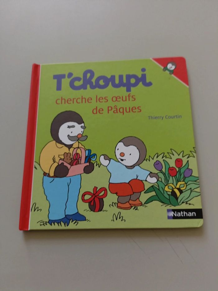 Livre T'choupi cherche les œufs de Pâques Nathan