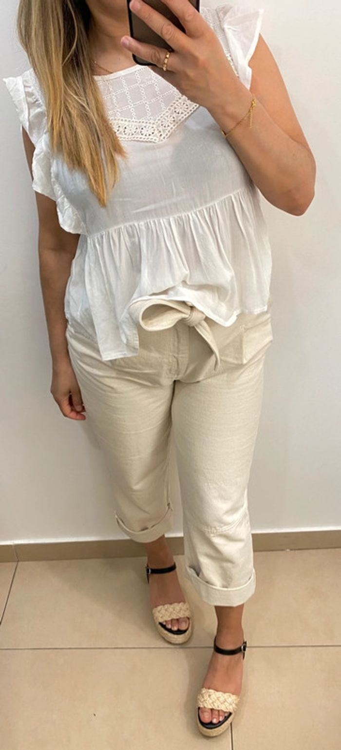 Blouse avec volant - photo numéro 4