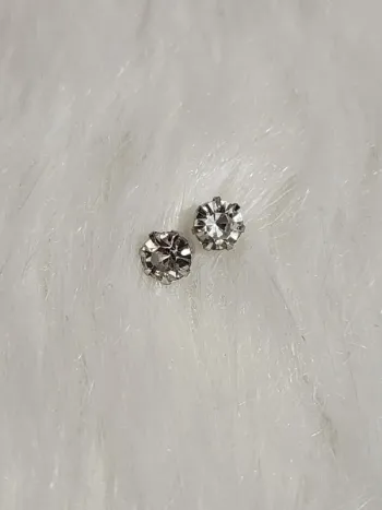 💎Boucles d'oreilles Pierre zirconium Blanches 💎