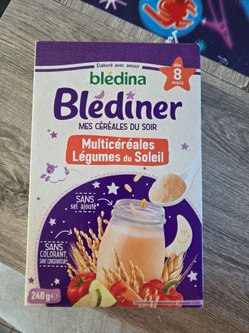 Bledina blédina blediner céréales du soir neuf légume de soleil multicereale pour lait bébé 