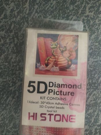 Diamond painting dragon