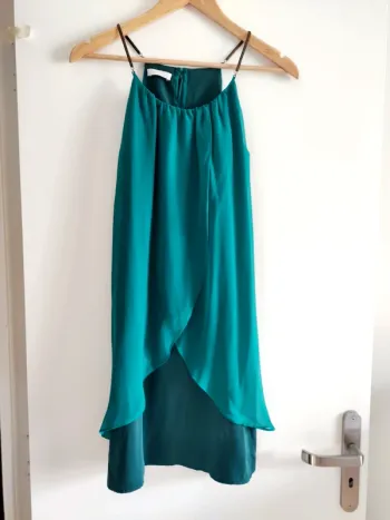 Robe chic bleu canard - T.36 - Excellent état