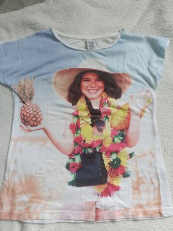 Tee shirt zara blanc 7/8 ans