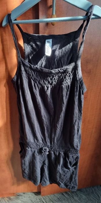 Combi-short noir 10ans avec poches