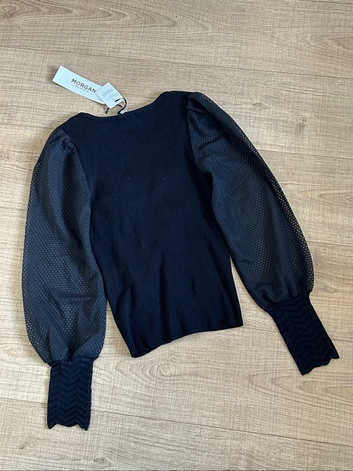 Pull noir neuf à manches longues Morgan taille XS (valeur 45€) - photo numéro 8