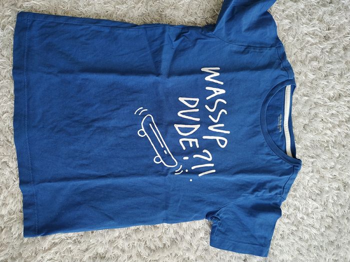 T-shirt manches courtes bleu 6 ans
