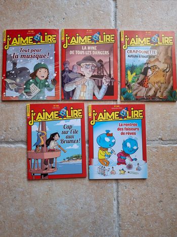 lot de 5 livres j'aime lire