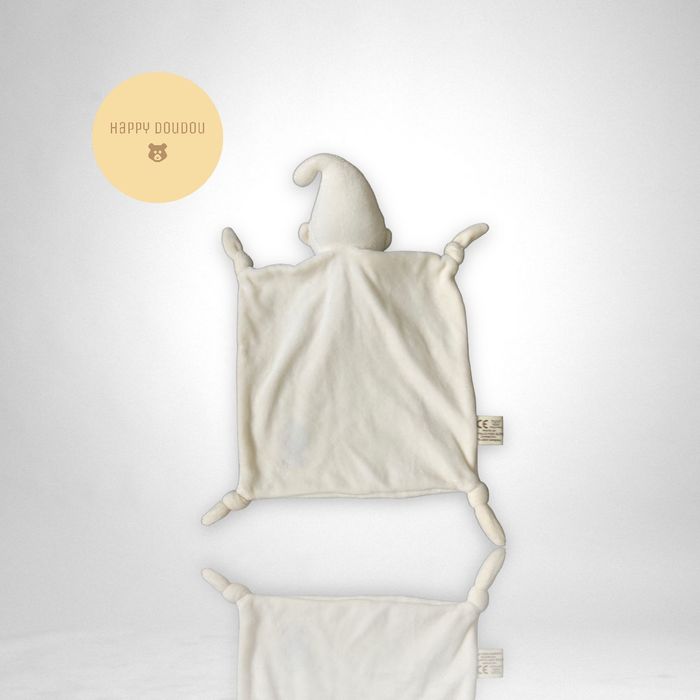 Peluche doudou Lutin raynaud blanc bonnet Elfe DP207 - photo numéro 2