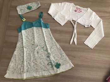 Ensemble robe / boléro / bandeau